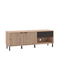 ΕΠΙΠΛΟ ΤΗΛΕΟΡΑΣΗΣ MAYENNE 150 3K1F2V ARTISAN OAK-ΜΑΥΡΟ MAT 151x40x55cm
