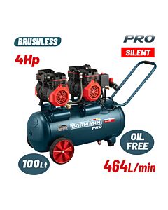 BORMANN BAT5017 ΑΕΡΟΣΥΜΠΙΕΣΤΗΣ ΜΟΝΟΜΠΛΟΚ, OIL FREE, SILENT, BRUSHLESS,4HP,100L,464L/MIN