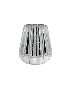 ΓΥΑΛΙΝΟ ΚΗΡΟΠΗΓΙΟ FL1530 ΑΣΗΜΙ ΧΡΩΜΑ 19cm