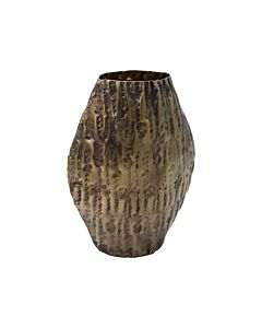 ΜΕΤΑΛΛΙΚΟ ΔΙΑΚΟΣΜΗΤΙΚΟ ΒΑΖΟ FL7825 ΜΠΡΟΝΖΕ ΧΡΩΜΑ 22x12x32cm