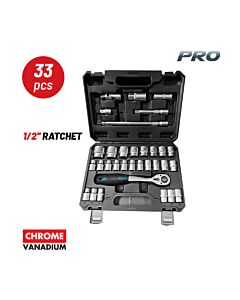 ΣΕΤ 33τμχ BORMANN PRO BHT5110 ΚΑΡΥΔΑΚΙΑ 1/2'' ΜΕ ΚΑΣΤΑΝΙΑ ΚΑΙ ΠΡΟΕΚΤΑΣΗ,