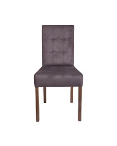 ΚΑΡΕΚΛΑ ΤΡΑΠΕΖΑΡΙΑΣ Τ-12 DOMENIC ΚΑΦΕ ΥΦΑΣΜΑ GREY OAK ΠΟΔΙΑ 45x45x90cm