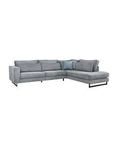 ΚΑΝΑΠΕΣ ΔΕΞΙΑ ΓΩΝΙΑ NEW ANVERS ΓΚΡΙ ΧΡΩΜΑ 303x228x86cm