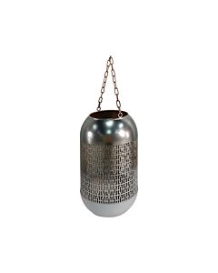 ΜΕΤΑΛΛΙΚΟ ΦΑΝΑΡΙ 111 ΑΣΗΜΙ SLS 20x20x52cm