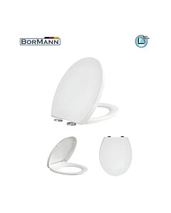 BORMANN BTW1030 ΚΑΛΥΜΜΑ ΛΕΚΑΝΗΣ SAGITTA SOFT CLOSE, DUROPLAST, 2.42kg 450x375mm