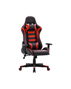 ΚΑΡΕΚΛΑ GAMING SAR-1 ΜΑΥΡΟ-ΚΟΚΚΙΝΟ ΤΕΧΝΟΔΕΡΜΑ 64x53x135cm