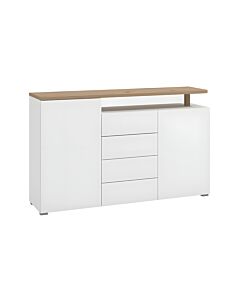 ΚΟΜΟΤΑ-ΜΠΟΥΦΕΣ ATERNO 154 3K4F2V ΛΕΥΚΟ/ARTISAN ΧΡΩΜΑ 154x40x94cm