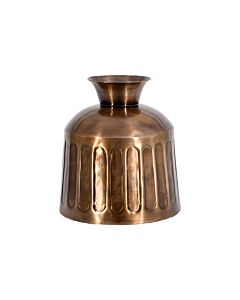 ΜΕΤΑΛΛΙΚΟ ΒΑΖΟ FL25042 ΜΠΡΟΝΖΕ ΧΡΩΜΑ 15x16cm