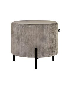 ΣΤΡΟΓΓΥΛΟ ΣΚΑΜΠΟ NEW LUX ΚΑΦΕ ΧΡΩΜΑ 46x46x43cm