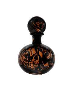 ΓΥΑΛΙΝΟ ΔΙΑΚΟΣΜΗΤΙΚΟ ΜΠΟΥΚΑΛΙ FL1828 AMBER ANIMAL PRINT 17x21cm