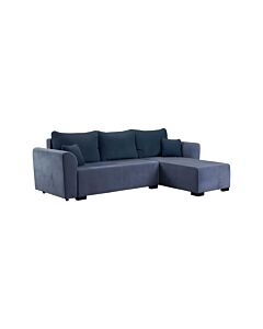 ΓΩΝΙΑΚΟΣ ΚΑΝΑΠΕΣ ΚΡΕΒΑΤΙ MIGROS ΜΠΛΕ ΧΡΩΜΑ 268x167x80cm