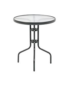 ΣΤΡΟΓΓΥΛΟ ΤΡΑΠΕΖΙ ΚΗΠΟΥ 001 ΓΚΡΙ ΧΡΩΜΑ 60x70cm