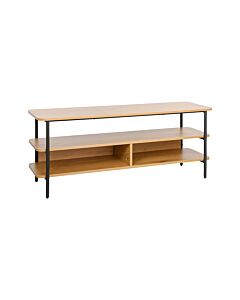 ΜΕΤΑΛΛΙΚΟ ΕΠΙΠΛΟ ΤΗΛΕΟΡΑΣΗΣ FL2504 BLACK OAK ΧΡΩΜΑ 120x36x50cm
