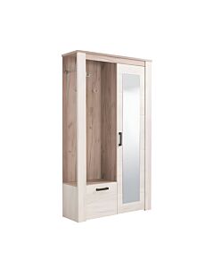 ΕΠΙΠΛΟ ΧΩΛ KENT PS GREY OAK/WHITE OAK FXTR 114x36,5x195cm