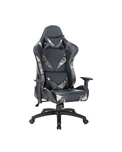ΚΑΡΕΚΛΑ ΓΡΑΦΕΙΟΥ-GAMING 9810 ΓΚΡΙ ΜΕ ΓΚΡΙ 68.5x69.5x128.5cm