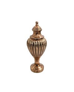 ΓΥΑΛΙΝΟ ΒΑΖΟ FL7543 COPPER ΧΡΩΜΑ 16x40cm