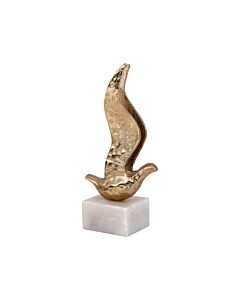 ΕΠΙΤΡΑΠΕΖΙΑ ΔΙΑΚΟΣΜΗΤΙΚΗ ΦΙΓΟΥΡΑ BIRD ΑΝΤΙΚΕ ΧΡΥΣΟ ΧΡΩΜΑ 11x8x27cm