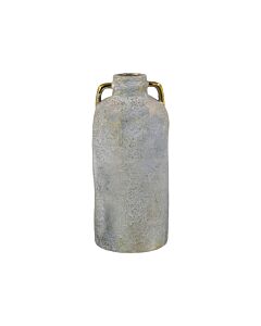 ΚΕΡΑΜΙΚΟ ΒΑΖΟ FL134035 ΧΡΥΣΟ-ΓΚΡΙ 14x30cm