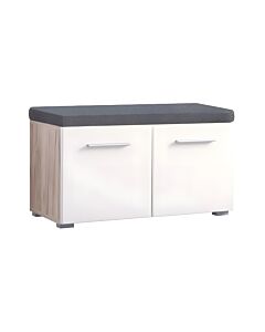 ΕΠΙΠΛΟ ΧΩΛ BENY ΚΟΜ 760 GREY OAK-ΛΕΥΚΗ ΛΑΚΑ 79x35x45cm