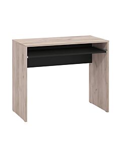 ΓΡΑΦΕΙΟ PARIS GREY OAK-ΜΑΥΡΟ PRS 90x45x74cm