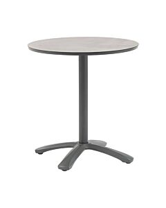 ΣΤΡΟΓΓΥΛΟ ΤΡΑΠΕΖΙ HPL ΚΗΠΟΥ SILVIO ΓΚΡΙ ΧΡΩΜΑ 70x72cm