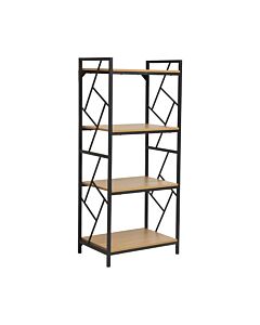 ΜΕΤΑΛΛΙΚΗ ΡΑΦΙΕΡΑ ΜΕ 4 ΡΑΦΙΑ FL1617 SONOMA ΧΡΩΜΑ 60x40x140cm