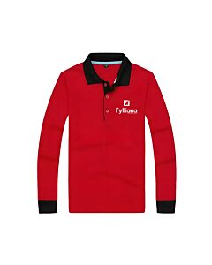 ΜΠΛΟΥΖΑ ΠΟΛΟ ΜΑΚΡΥΜΑΝΙΚΗ UNISEX ΚΟΚΚΙΝΟ ΧΡΩΜΑ EXTRA LARGE ΜΕΓΕΘΟΣ