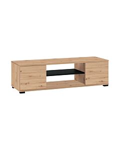 ΕΠΙΠΛΟ ΤΗΛΕΟΡΑΣΗΣ BOLOGNA ARTISAN OAK - ΜΑΥΡΟ 120x40x34cm