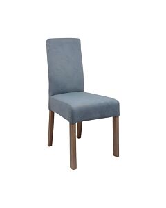 ΚΑΡΕΚΛΑ ΤΡΑΠΕΖΑΡΙΑΣ Τ-6 ΓΑΛΑΖΙΟ ΥΦΑΣΜΑ ΜΕ GREY OAK ΠΟΔΙΑ 56x48x103cm