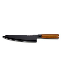 ΑΤΣΑΛΙΝΟ ΜΑΧΑΙΡΙ ΤΟΥ CHEF NATURE ΜΕ ΞΥΛΙΝΗ ΛΑΒΗ ΚΑΙ ΑΝΤΙΚΟΛΛΗΤΙΚΗ ΕΠΙΣΤΡΩΣΗ 31cm