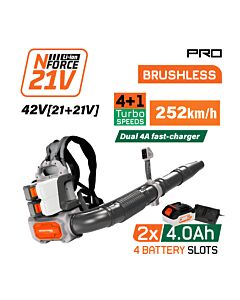NAKAYAMA PRO EC1723x44 ΦΥΣΗΤΗΡΑΣ ΠΛΑΤΗΣ ΒRUSHLESS ΜΠΑΤΑΡΙΑΣ 42V, LI-ION, .0Ah,252KM/H 2x4