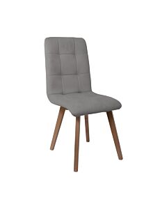 ΚΑΡΕΚΛΑ ΤΡΑΠΕΖΑΡΙΑΣ NEW T-17 ΓΚΡΙ ME GREY ΠΟΔΙΑ 42x48x87cm