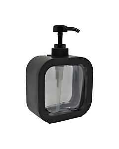 DISPENSER ΠΛΑΣΤΙΚΟ ΜΑΥΡΟ ΜΕ ΔΙΑΦΑΝΕΣ ΤΜΗΜΑ 12,8x5,8x17,1cm