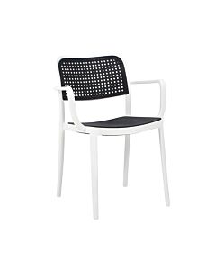ΚΑΡΕΚΛΑ ΚΗΠΟΥ OLESIA ΛΕΥΚΟ ΜΕ ΑΝΘΡΑΚΙ ΧΡΩΜΑ 56x43x81cm