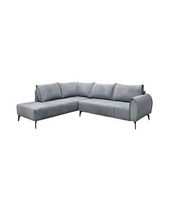 ΚΑΝΑΠΕΣ VELTON ΑΡΙΣΤΕΡΗ ΓΩΝΙΑ ΓΚΡΙ ΧΡΩΜΑ 275x225x85cm