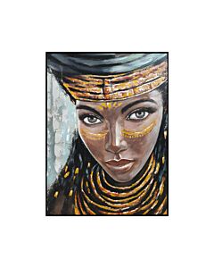 ΠΙΝΑΚΑΣ ΣΕ ΚΑΜΒΑ FL2682 WOMAN FACE ΚΑΦΕ 0XΕΚ 90x12cm