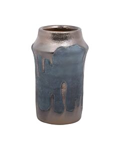 ΚΕΡΑΜΙΚΟ ΒΑΖΟ FL3589 ΜΠΛΕ-ΜΠΡΟΝΖΕ ΧΡΩΜΑ 15x24cm
