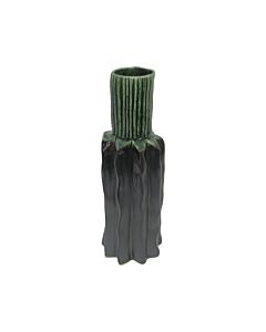 ΚΕΡΑΜΙΚΟ ΒΑΖΟ 606483 ΓΚΡΙ ΠΡΑΣΙΝΟ ΧΡΩΜΑ 13x38cm