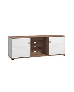 ΕΠΙΠΛΟ TV BURGUNDY 160 3K2V ΛΕΥΚΟ-FLAGSTAFF OAK-ΛΕΥΚΟ HIGH GLOSS FOIL S P K 157x40x51cm