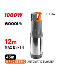 NAKAYAMA PRO NP1180 ΑΝΤΛΙΑ ΑΡΔΕΥΣΗΣ ΥΠΟΒΡΥΧΙΑ 1000W