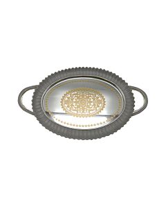 ΔΙΣΚΟΣ ΜΕ ΚΑΘΡΕΦΤΗ ΑΣΗΜΙ ΧΡΩΜΑ SLS 39x24x3,5cm