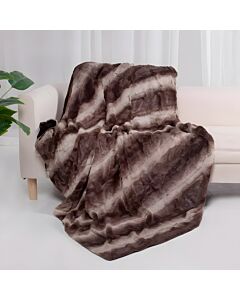 ΓΟΥΝΙΝΗ ΚΟΥΒΕΡΤΑ FL23113 ΚΑΦΕ ΧΡΩΜΑ 130x150cm