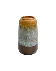 ΚΕΡΑΜΙΚΟ ΒΑΖΟ FL2361 ΚΑΦΕ-ΜΠΕΖ ΧΡΩΜΑ 19x32cm
