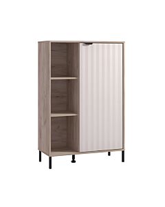 ΒΙΤΡΙΝΑ VANDEA 2K POP CASHMERE-GREY OAK 87x40x131cm