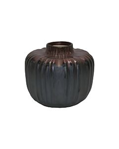 ΚΕΡΑΜΙΚΟ ΒΑΖΟ 606942 ΓΚΡΙ ΚΑΦΕ ΧΡΩΜΑ 17x14cm