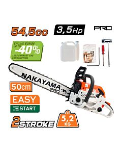NAKAYAMA PRO PC5610 ΑΛΥΣΟΠΡΙΟΝΟ ΒΕΝΖΙΝΗΣ 3.5HP, 54,6CC, ΛΑΜΑ , 0,325'' 1,5mm 78LINKS 50cm