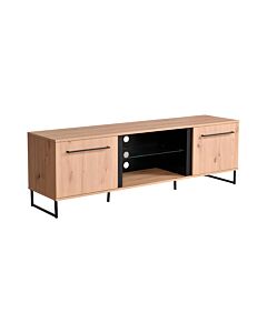 ΕΠΙΠΛΟ ΤΗΛΕΟΡΑΣΗΣ SARDINIA TV 170 ARTISAN OAK / ΜΑΥΡΟ 170,5x42x54cm