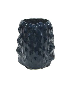 ΚΕΡΑΜΙΚΟ ΒΑΖΟ BELINDA ΜΠΛΕ ΧΡΩΜΑ 19x19x21cm