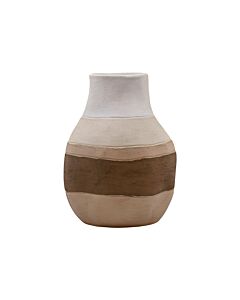 ΚΕΡΑΜΙΚΟ ΒΑΖΟ FL20093 ΑΝΟΙΧΤΟ ΚΑΦΕ ΧΡΩΜΑ 22x29cm