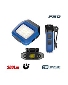 BORMANN PRO BPR6034 ΦΑΚΟΣ ΜΕ ΚΛΙΠ ΕΠΑΝΑΦΟΡΤΙΖΟΜΕΝΟΣ, 200lm